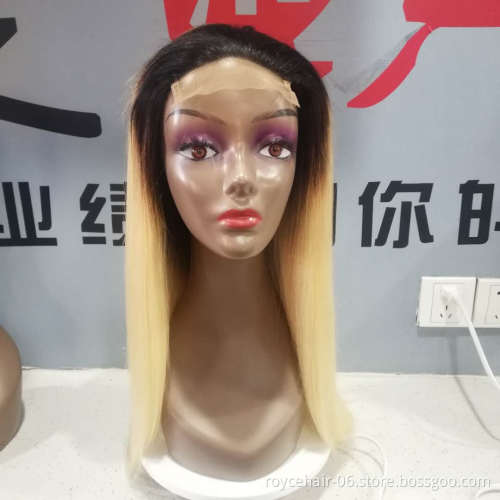 Wig Women 1B 27 Color Honey Blonde  1b 613 Blond Lace Front Brazilian Loose Wave Remy human Hair wigs pre plucked bleached Knots